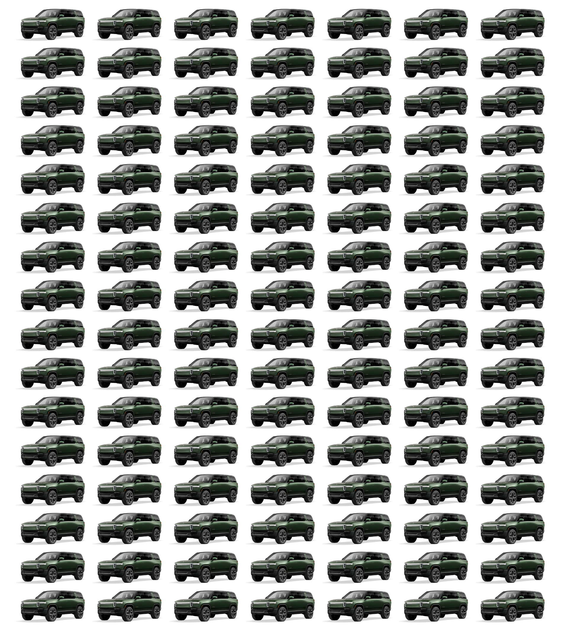Rivian interior navigation display